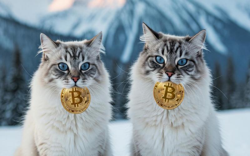 cats fishing bitcoins